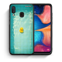 Thumbnail for Θήκη Samsung Galaxy M20 Yellow Duck από τη Smartfits με σχέδιο στο πίσω μέρος και μαύρο περίβλημα | Samsung Galaxy M20 Yellow Duck case with colorful back and black bezels