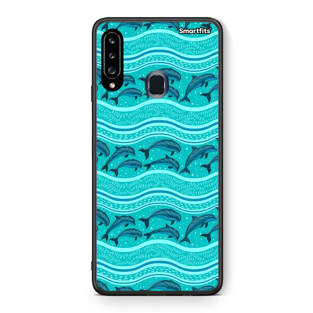 Swimming Dolphins - Samsung Galaxy A20S case