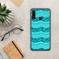 Thumbnail for Swimming Dolphins - Samsung Galaxy A20S case