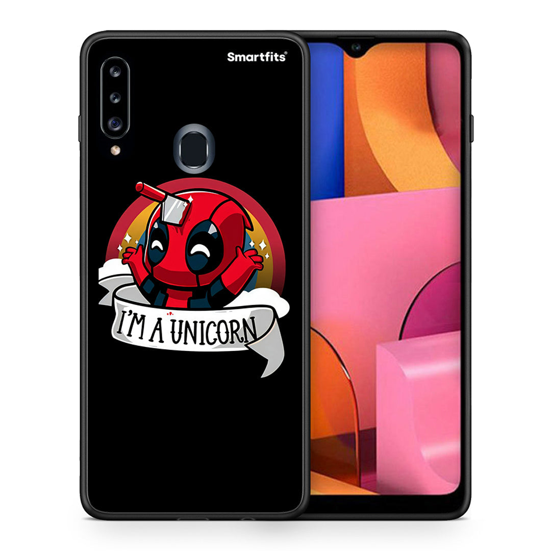 Unicorn Deadpool - Samsung Galaxy A20s θήκη