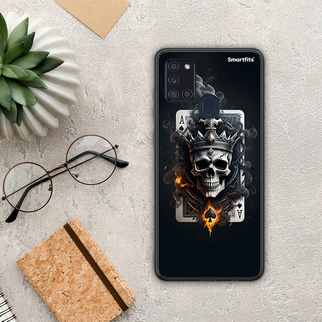 Skull King Ace - Samsung Galaxy A21s θήκη