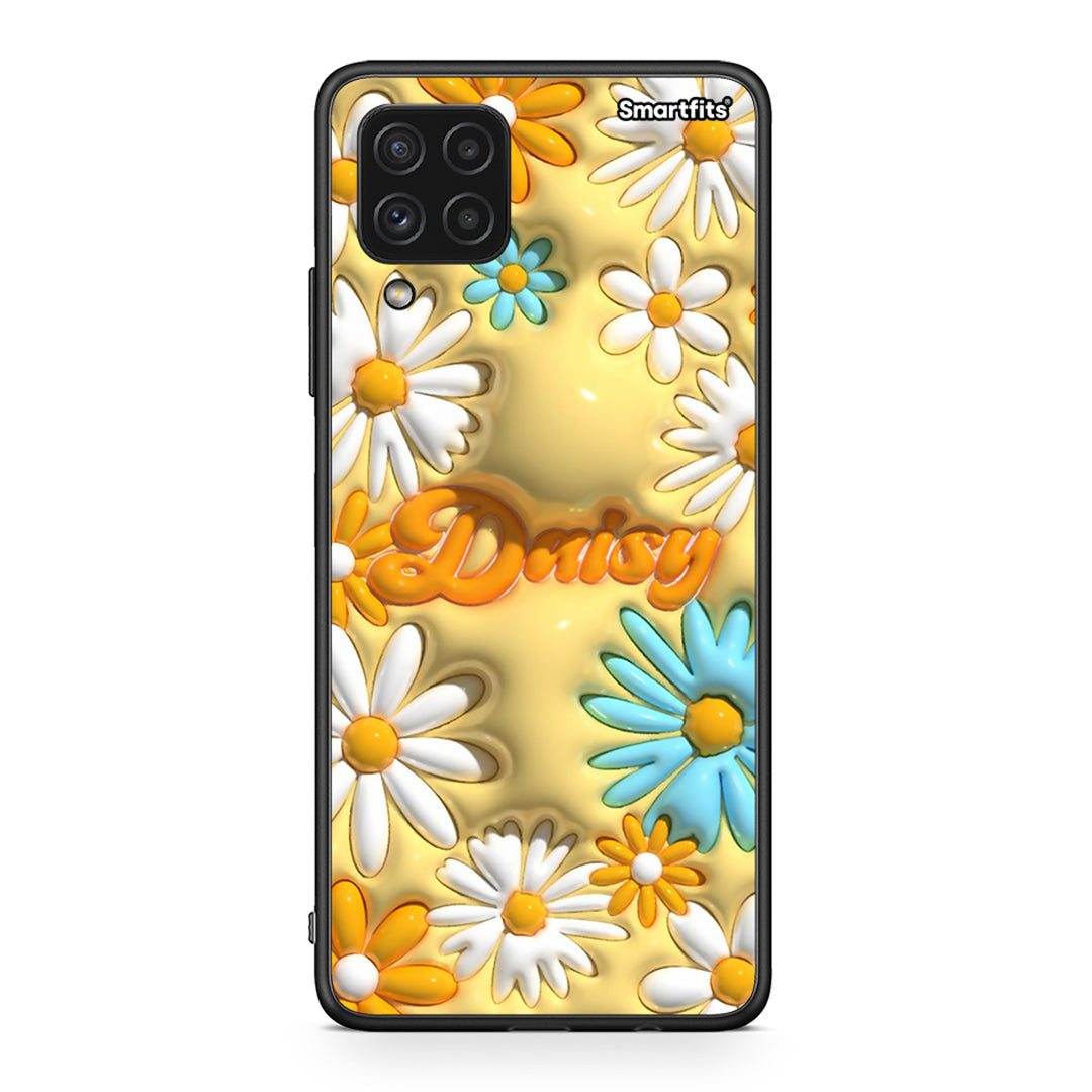 Samsung A22 4G Bubble Daisies θήκη από τη Smartfits με σχέδιο στο πίσω μέρος και μαύρο περίβλημα | Smartphone case with colorful back and black bezels by Smartfits