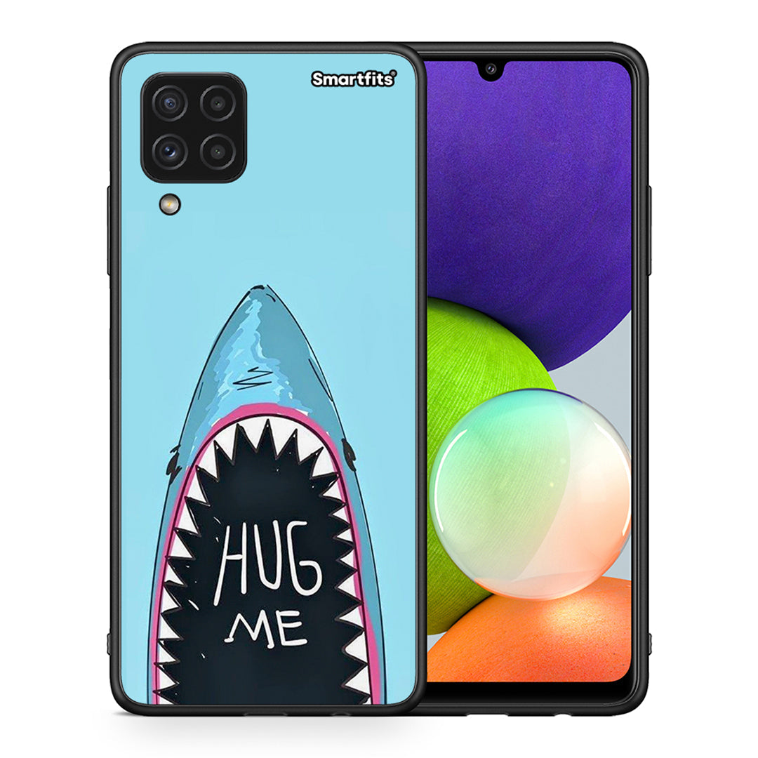 Θήκη Samsung A22 4G Hug Me από τη Smartfits με σχέδιο στο πίσω μέρος και μαύρο περίβλημα | Samsung A22 4G Hug Me case with colorful back and black bezels