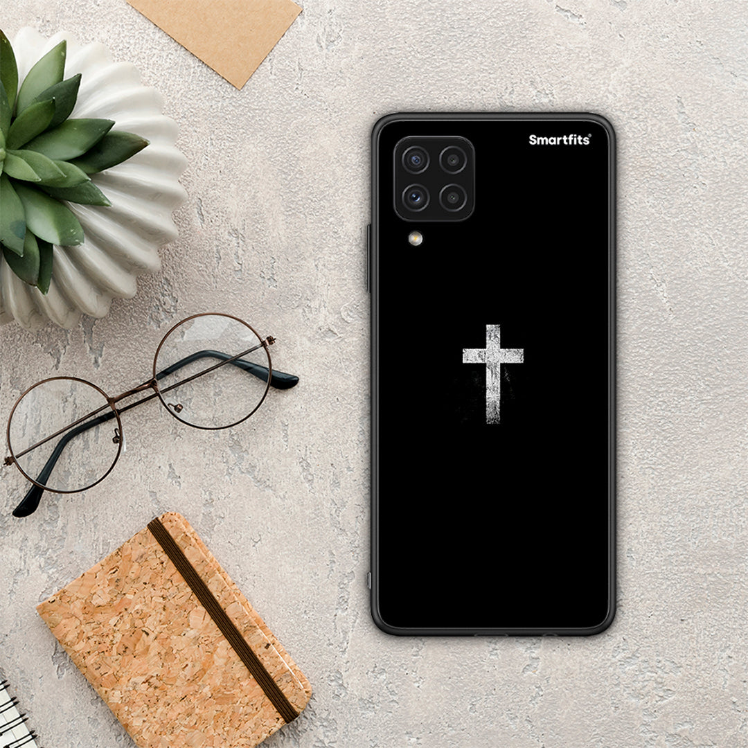 White Cross - Samsung Galaxy A22 4G θήκη