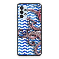 Thumbnail for Samsung A23 Chevron Devilfish θήκη από τη Smartfits με σχέδιο στο πίσω μέρος και μαύρο περίβλημα | Smartphone case with colorful back and black bezels by Smartfits