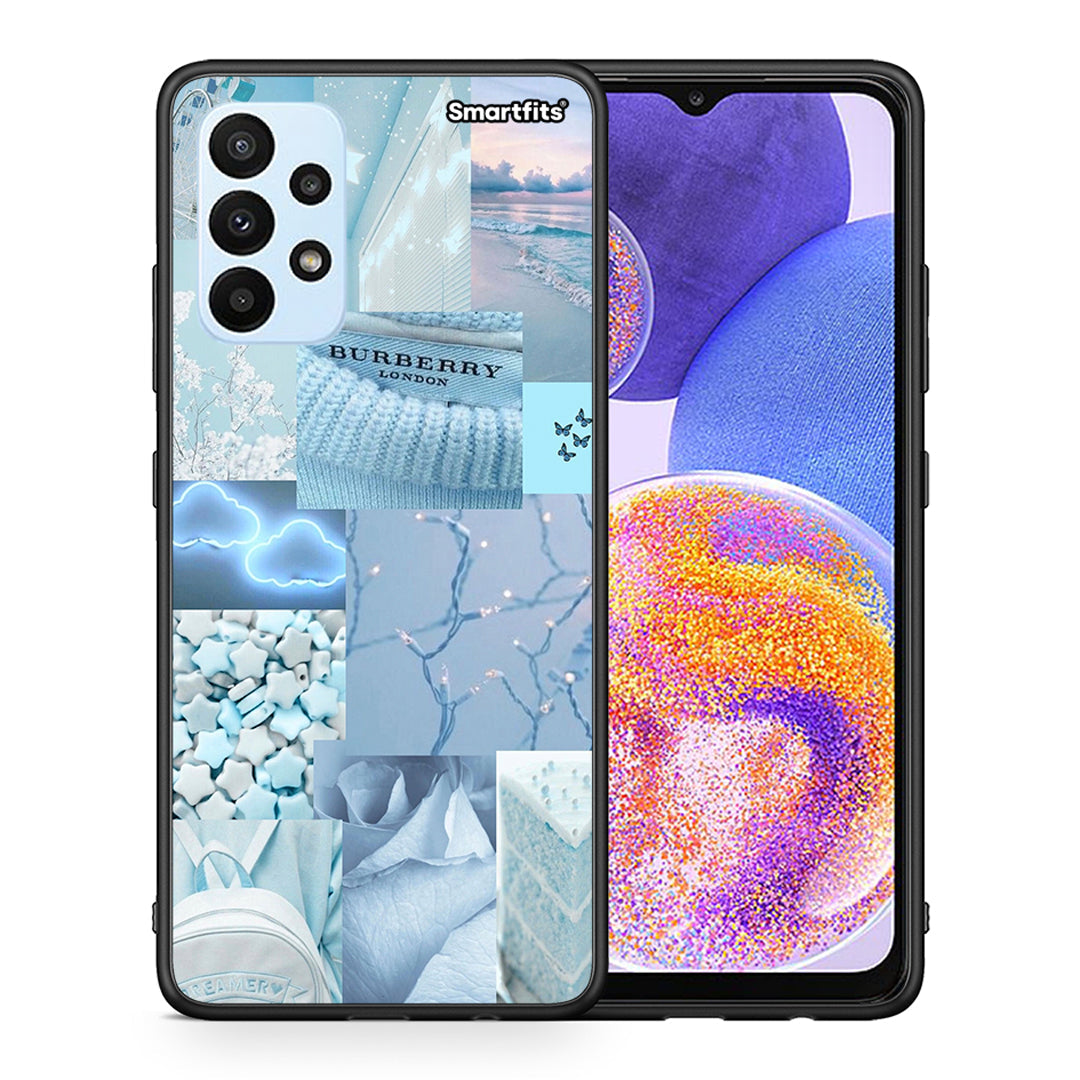 Θήκη Samsung A23 Ciel Aesthetic Collage από τη Smartfits με σχέδιο στο πίσω μέρος και μαύρο περίβλημα | Samsung A23 Ciel Aesthetic Collage case with colorful back and black bezels