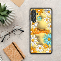 Thumbnail for Θήκη Samsung Galaxy A24 4G Bubble Daisies από τη Smartfits με σχέδιο στο πίσω μέρος και μαύρο περίβλημα | Samsung Galaxy A24 4G Bubble Daisies Case with Colorful Back and Black Bezels