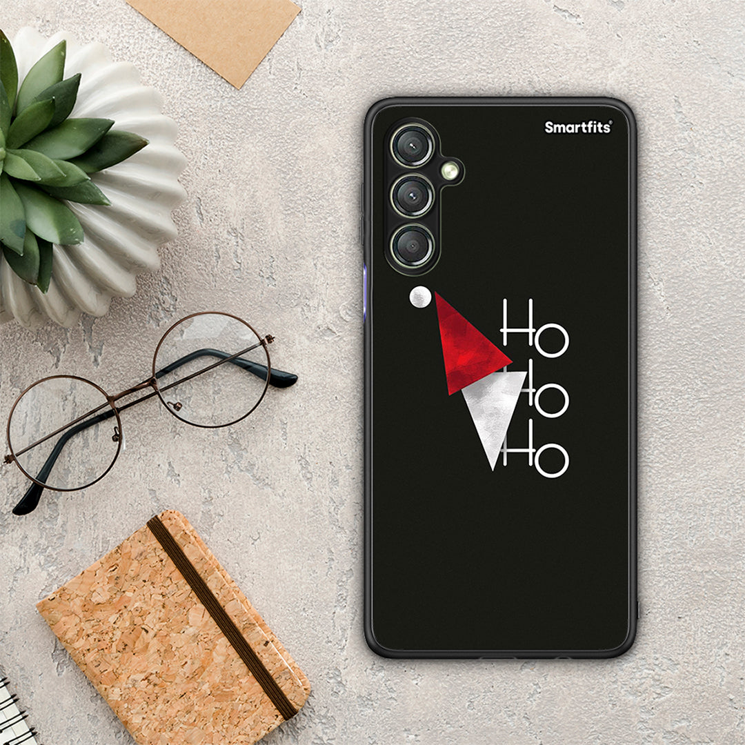 Θήκη Samsung Galaxy A24 4G Minimal Christmas από τη Smartfits με σχέδιο στο πίσω μέρος και μαύρο περίβλημα | Samsung Galaxy A24 4G Minimal Christmas Case with Colorful Back and Black Bezels