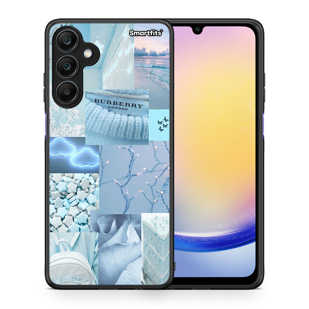 Θήκη Samsung Galaxy A25 5G Ciel Aesthetic Collage από τη Smartfits με σχέδιο στο πίσω μέρος και μαύρο περίβλημα | Samsung Galaxy A25 5G Ciel Aesthetic Collage case with colorful back and black bezels