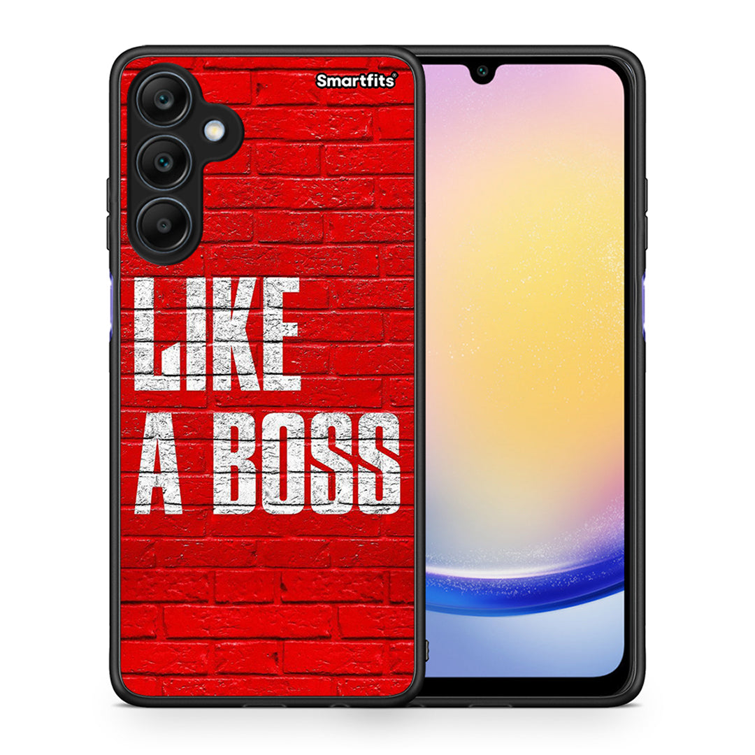 Θήκη Samsung Galaxy A25 5G Like A Boss από τη Smartfits με σχέδιο στο πίσω μέρος και μαύρο περίβλημα | Samsung Galaxy A25 5G Like A Boss case with colorful back and black bezels