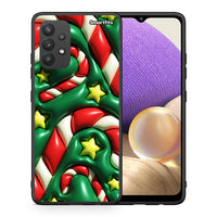 Thumbnail for Θήκη Samsung A32 4G Christmas Bubbles από τη Smartfits με σχέδιο στο πίσω μέρος και μαύρο περίβλημα | Samsung A32 4G Christmas Bubbles case with colorful back and black bezels