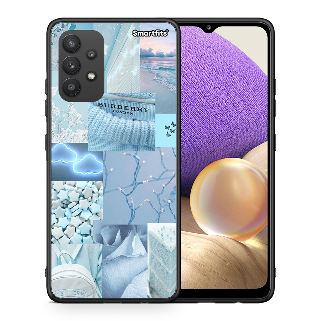 Θήκη Samsung A32 4G Ciel Aesthetic Collage από τη Smartfits με σχέδιο στο πίσω μέρος και μαύρο περίβλημα | Samsung A32 4G Ciel Aesthetic Collage case with colorful back and black bezels