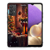 Thumbnail for Θήκη Samsung A32 4G Home For Christmas από τη Smartfits με σχέδιο στο πίσω μέρος και μαύρο περίβλημα | Samsung A32 4G Home For Christmas case with colorful back and black bezels