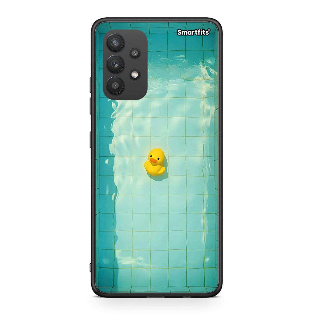 Samsung A32 4G Yellow Duck θήκη από τη Smartfits με σχέδιο στο πίσω μέρος και μαύρο περίβλημα | Smartphone case with colorful back and black bezels by Smartfits