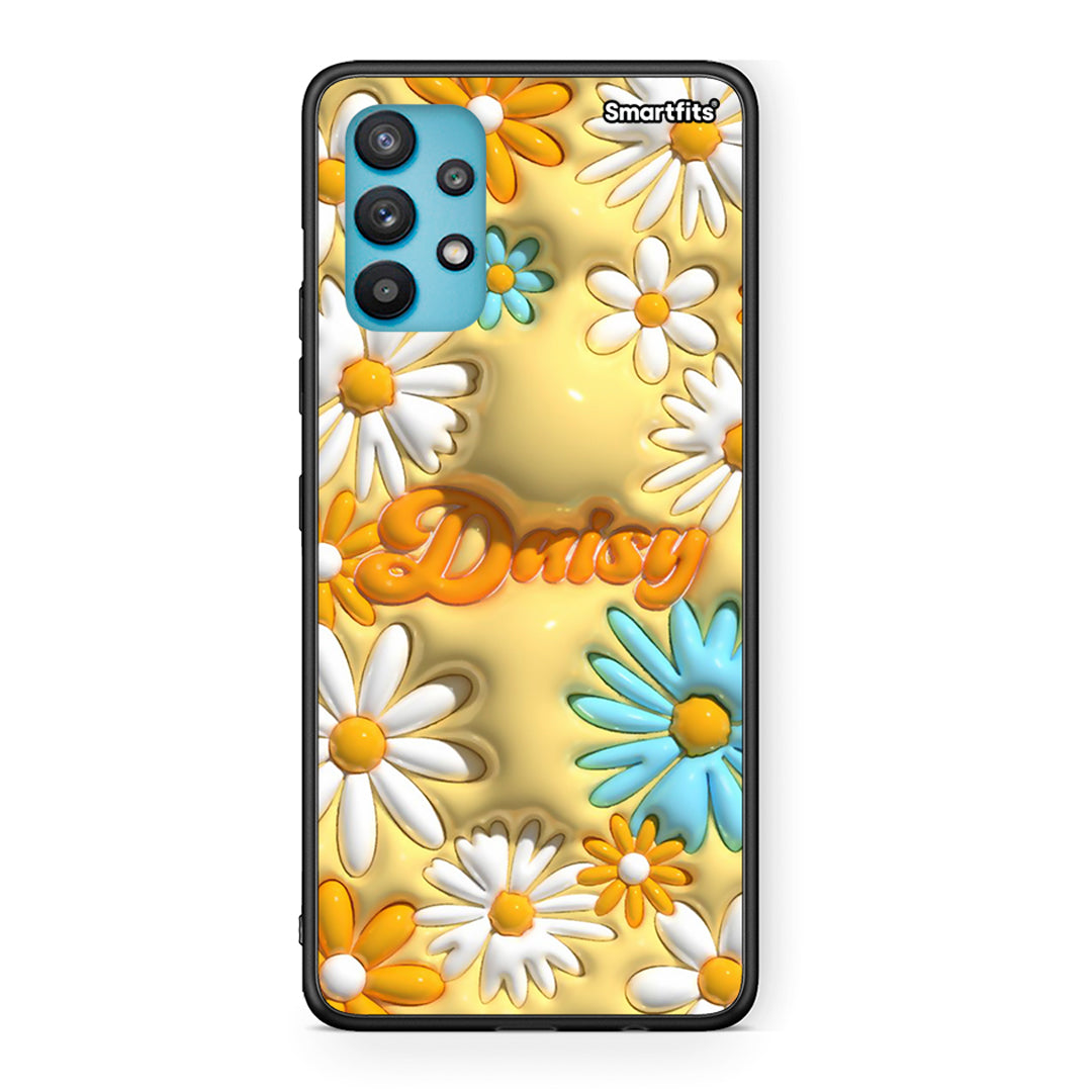 Samsung Galaxy A32 5G  Bubble Daisies θήκη από τη Smartfits με σχέδιο στο πίσω μέρος και μαύρο περίβλημα | Smartphone case with colorful back and black bezels by Smartfits