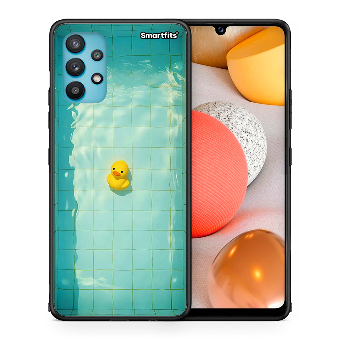 Θήκη Samsung Galaxy A32 5G  Yellow Duck από τη Smartfits με σχέδιο στο πίσω μέρος και μαύρο περίβλημα | Samsung Galaxy A32 5G  Yellow Duck case with colorful back and black bezels