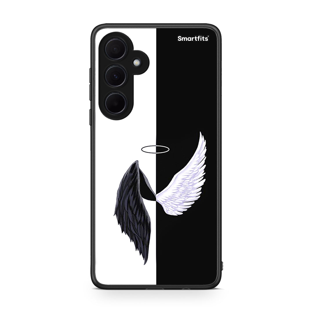 Samsung Galaxy A35 Angels Demons θήκη από τη Smartfits με σχέδιο στο πίσω μέρος και μαύρο περίβλημα | Smartphone case with colorful back and black bezels by Smartfits