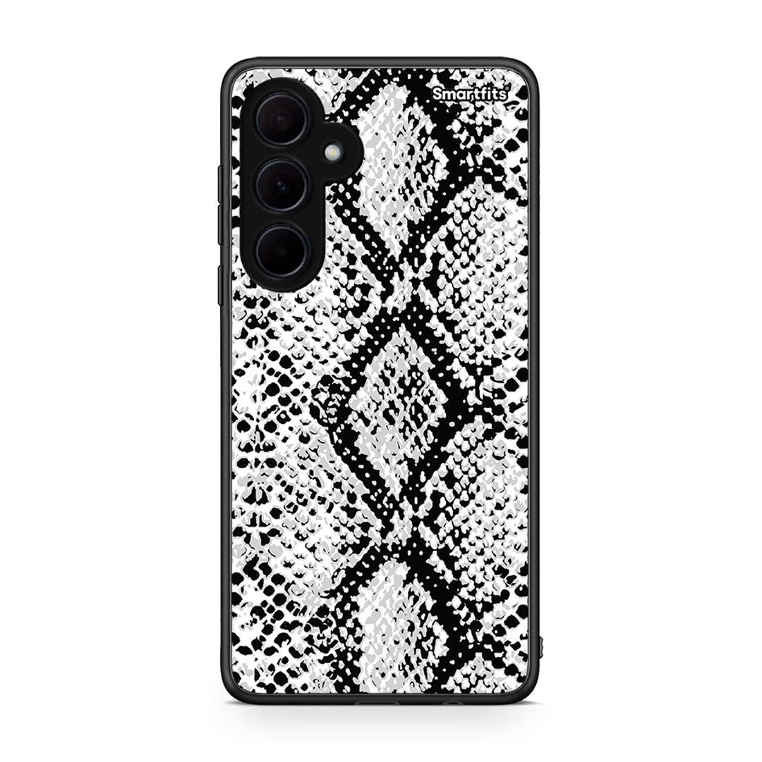 24 - Samsung Galaxy A35 White Snake Animal case, cover, bumper