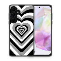 Thumbnail for Θήκη Samsung Galaxy A35 Black Hearts από τη Smartfits με σχέδιο στο πίσω μέρος και μαύρο περίβλημα | Samsung Galaxy A35 Black Hearts case with colorful back and black bezels