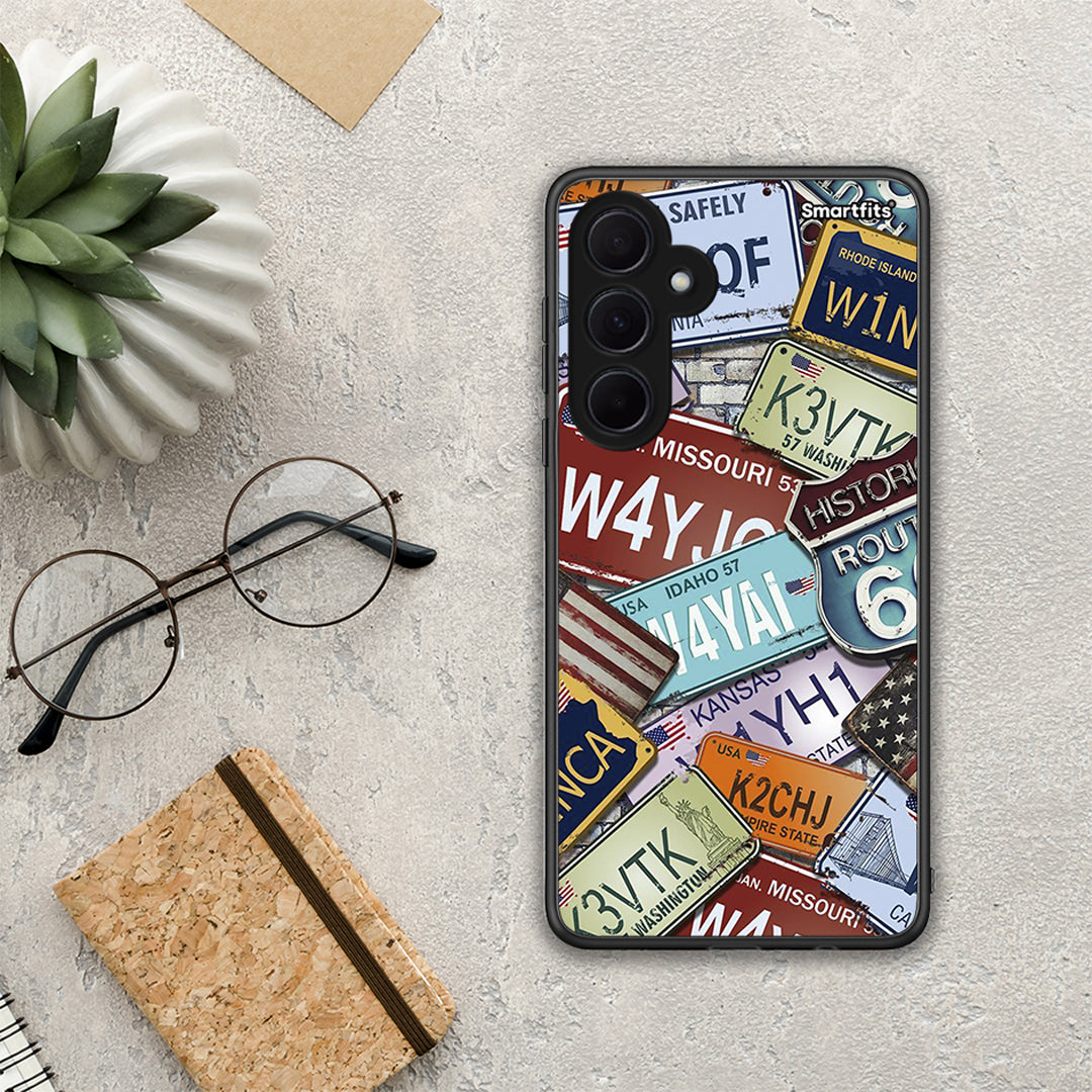 Car Plates - Samsung Galaxy A35 case