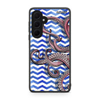 Thumbnail for Samsung Galaxy A35 Chevron Devilfish θήκη από τη Smartfits με σχέδιο στο πίσω μέρος και μαύρο περίβλημα | Smartphone case with colorful back and black bezels by Smartfits