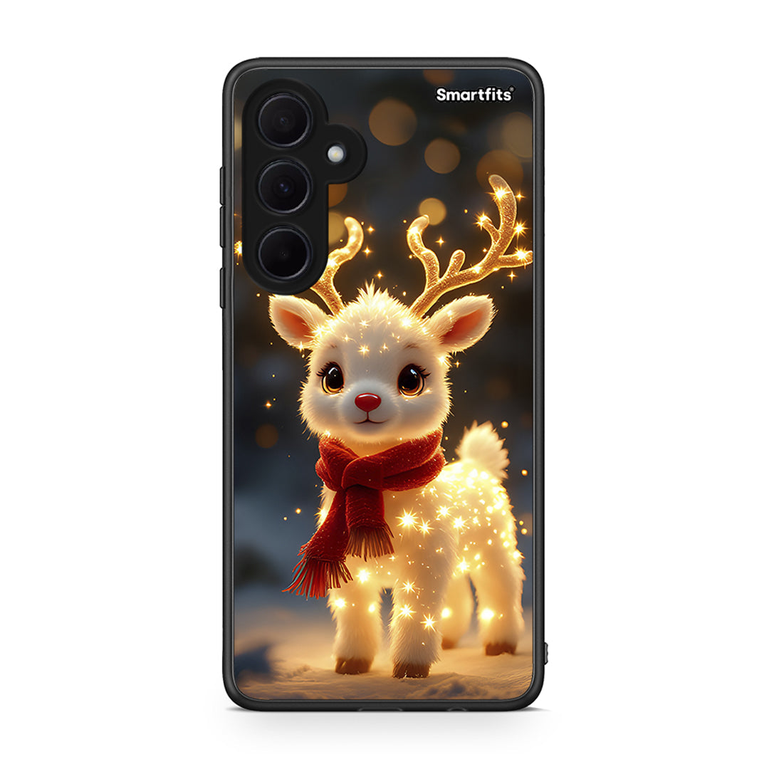 Samsung Galaxy A35 Christmas Cutie θήκη από τη Smartfits με σχέδιο στο πίσω μέρος και μαύρο περίβλημα | Smartphone case with colorful back and black bezels by Smartfits