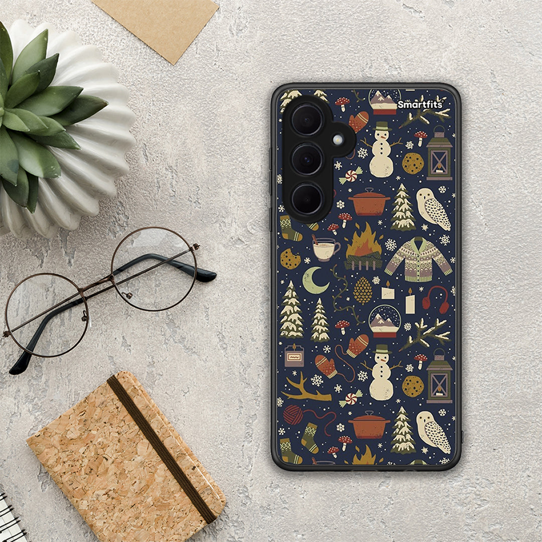 Christmas Elements - Samsung Galaxy A35 case