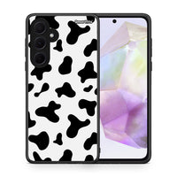 Thumbnail for Θήκη Samsung Galaxy A35 Cow Print από τη Smartfits με σχέδιο στο πίσω μέρος και μαύρο περίβλημα | Samsung Galaxy A35 Cow Print case with colorful back and black bezels