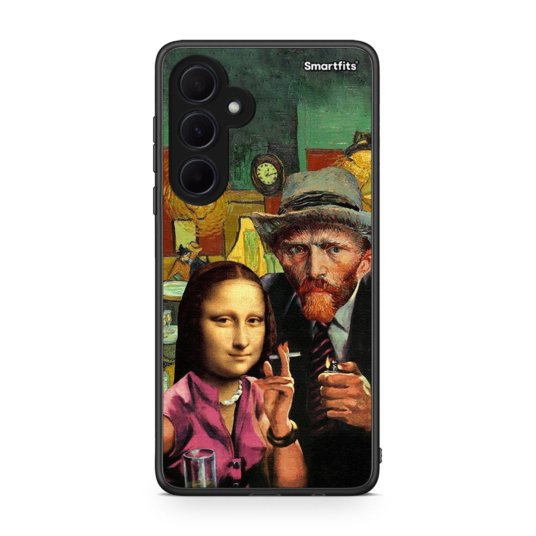 Samsung Galaxy A35 Funny Art θήκη από τη Smartfits με σχέδιο στο πίσω μέρος και μαύρο περίβλημα | Smartphone case with colorful back and black bezels by Smartfits