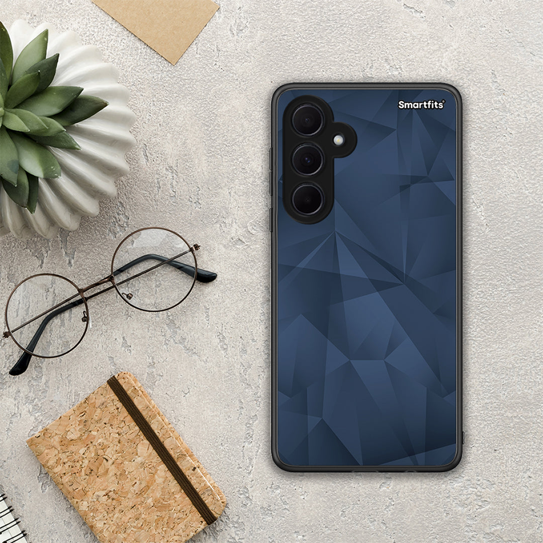 Geometric Blue Abstract - Samsung Galaxy A35 case