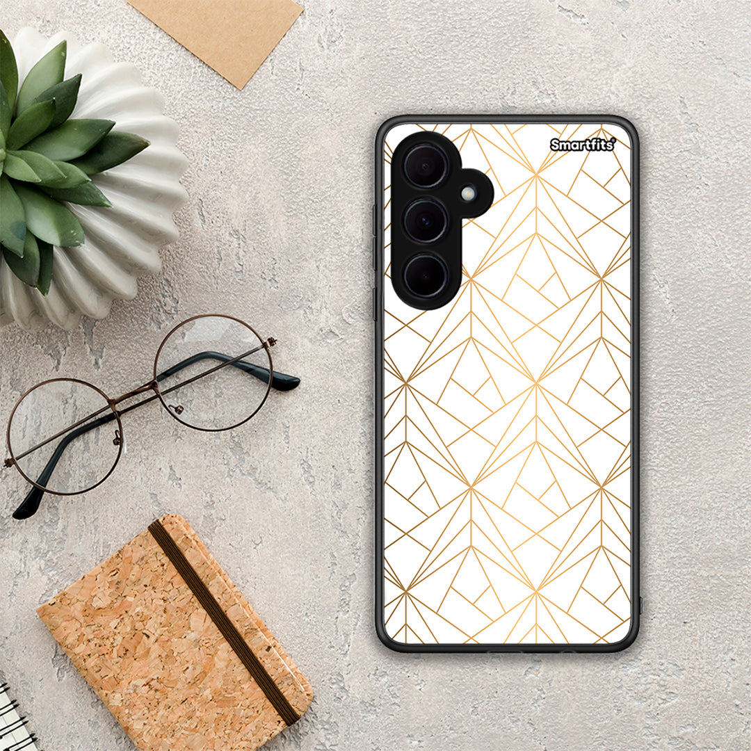 Geometric Luxury White - Samsung Galaxy A35 case