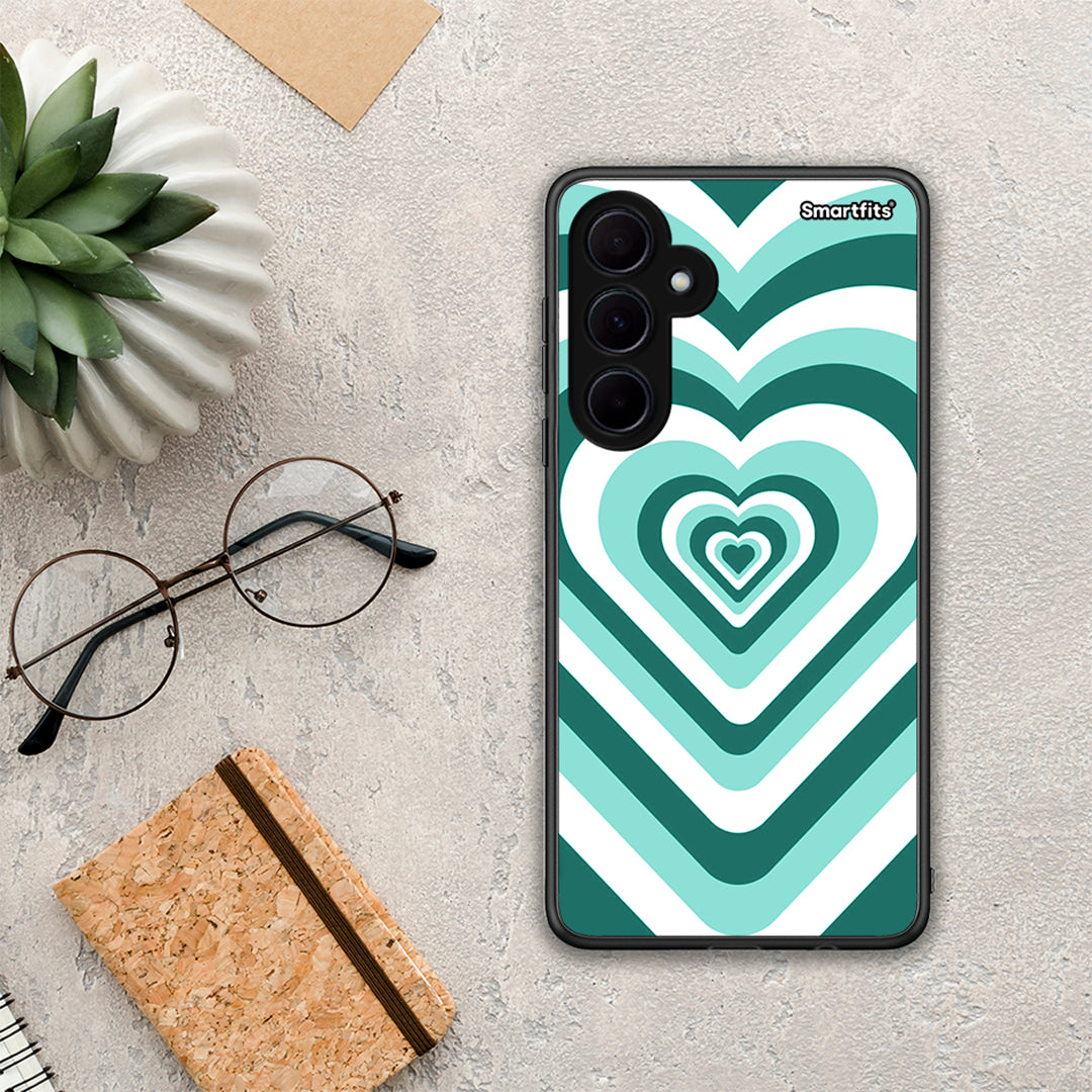 Green Hearts - Samsung Galaxy A35 case