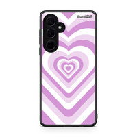 Thumbnail for Samsung Galaxy A35 Lilac Hearts θήκη από τη Smartfits με σχέδιο στο πίσω μέρος και μαύρο περίβλημα | Smartphone case with colorful back and black bezels by Smartfits