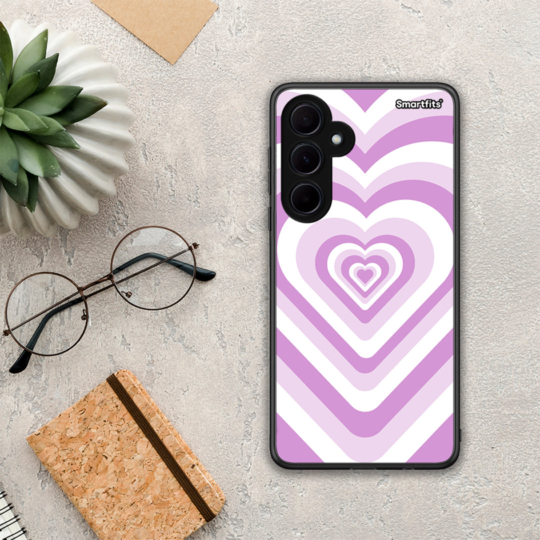 Lilac Hearts - Samsung Galaxy A35 case