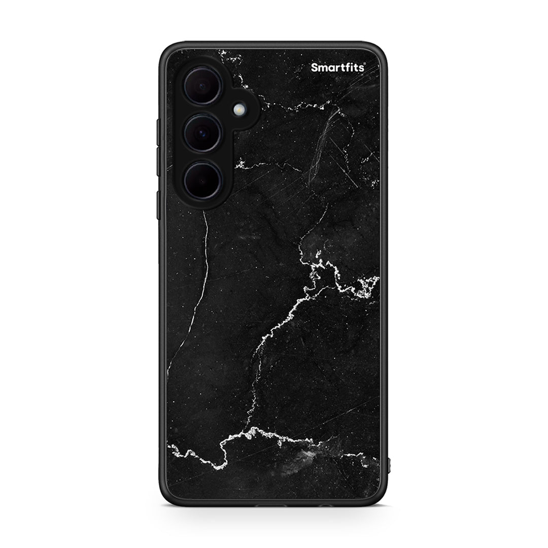 Samsung Galaxy A35 Marble Black θήκη από τη Smartfits με σχέδιο στο πίσω μέρος και μαύρο περίβλημα | Smartphone case with colorful back and black bezels by Smartfits