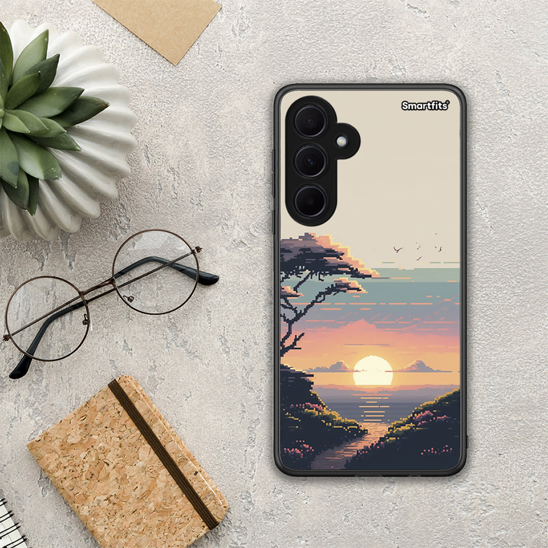 Pixel Sunset - Samsung Galaxy A35 case