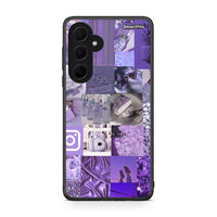 Thumbnail for Samsung Galaxy A35 Purple Aesthetic Collage θήκη από τη Smartfits με σχέδιο στο πίσω μέρος και μαύρο περίβλημα | Smartphone case with colorful back and black bezels by Smartfits