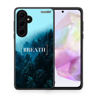 Thumbnail for Θήκη Samsung Galaxy A35 Breath Quote από τη Smartfits με σχέδιο στο πίσω μέρος και μαύρο περίβλημα | Samsung Galaxy A35 Breath Quote case with colorful back and black bezels