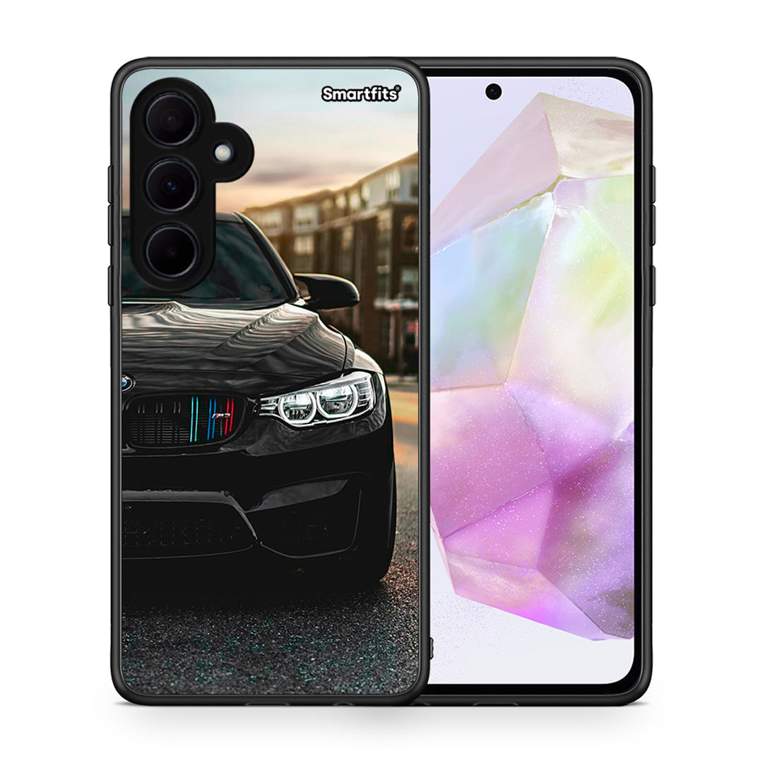 Θήκη Samsung Galaxy A35 M3 Racing από τη Smartfits με σχέδιο στο πίσω μέρος και μαύρο περίβλημα | Samsung Galaxy A35 M3 Racing case with colorful back and black bezels