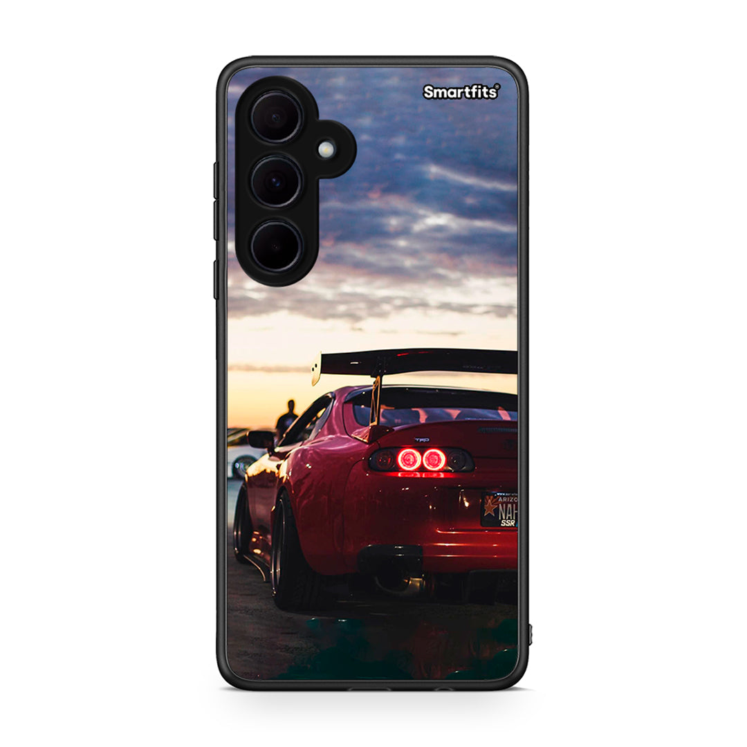 Samsung Galaxy A35 Racing Supra θήκη από τη Smartfits με σχέδιο στο πίσω μέρος και μαύρο περίβλημα | Smartphone case with colorful back and black bezels by Smartfits