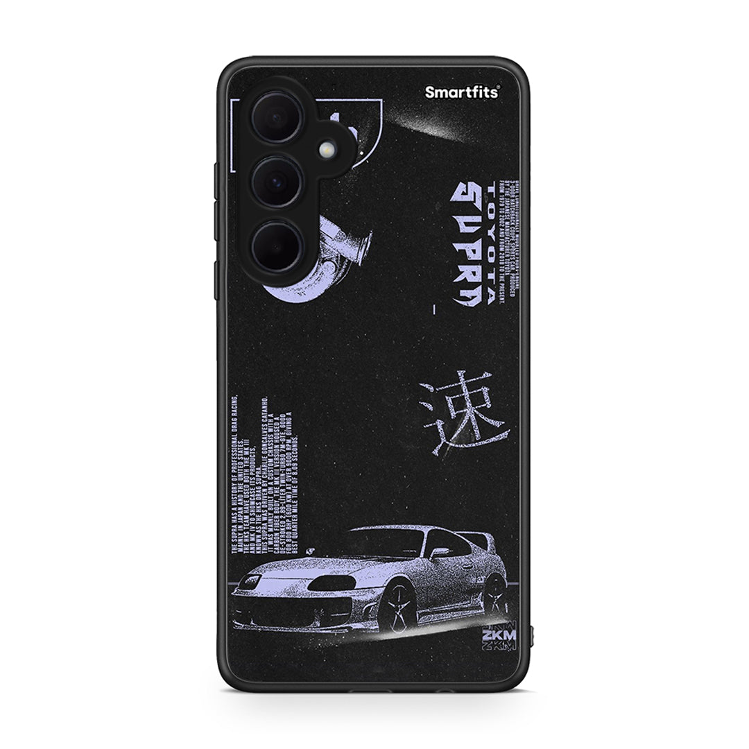 Samsung Galaxy A35 Tokyo Drift Θήκη Αγίου Βαλεντίνου από τη Smartfits με σχέδιο στο πίσω μέρος και μαύρο περίβλημα | Smartphone case with colorful back and black bezels by Smartfits