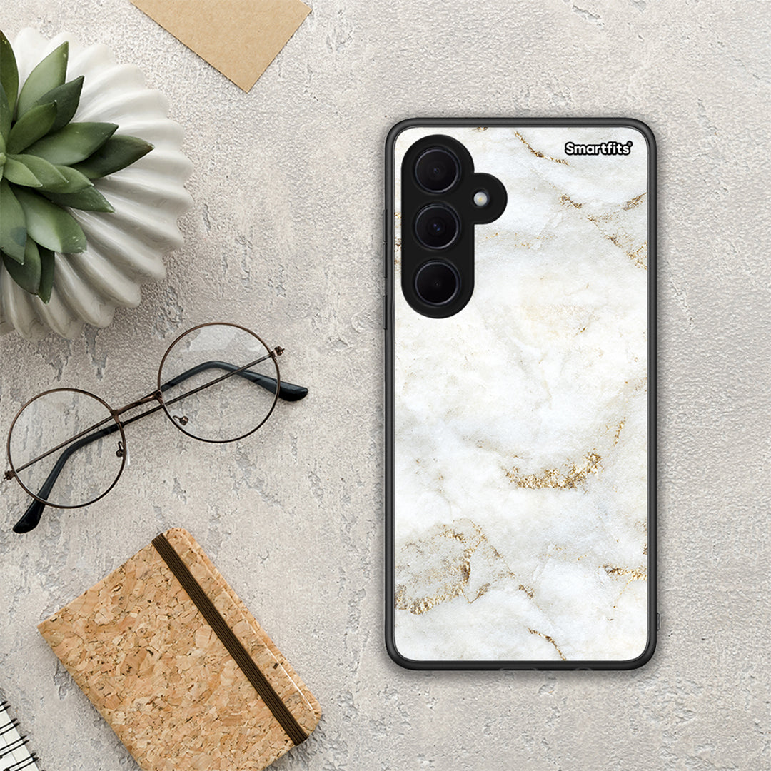 White Gold Marble - Samsung Galaxy A35 case