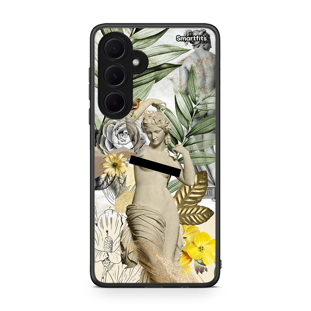 Samsung Galaxy A35 Woman Statue θήκη από τη Smartfits με σχέδιο στο πίσω μέρος και μαύρο περίβλημα | Smartphone case with colorful back and black bezels by Smartfits