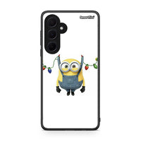 Thumbnail for Samsung Galaxy A35 Xmas Minion Lights θήκη από τη Smartfits με σχέδιο στο πίσω μέρος και μαύρο περίβλημα | Smartphone case with colorful back and black bezels by Smartfits