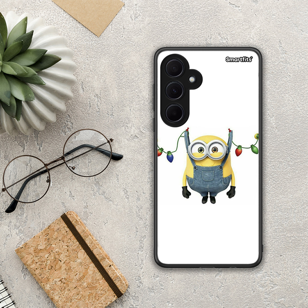 Xmas Minion Lights - Samsung Galaxy A35 case