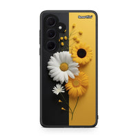 Thumbnail for Samsung Galaxy A35 Yellow Daisies θήκη από τη Smartfits με σχέδιο στο πίσω μέρος και μαύρο περίβλημα | Smartphone case with colorful back and black bezels by Smartfits