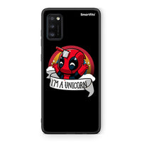 Thumbnail for Samsung A41 Unicorn Deadpool θήκη από τη Smartfits με σχέδιο στο πίσω μέρος και μαύρο περίβλημα | Smartphone case with colorful back and black bezels by Smartfits