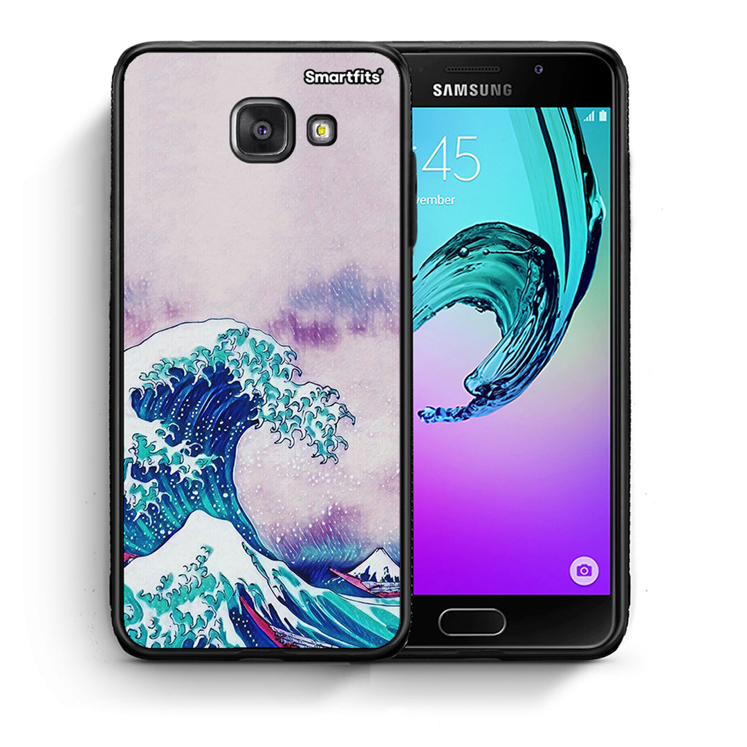 Θήκη Samsung A5 2017 Blue Waves από τη Smartfits με σχέδιο στο πίσω μέρος και μαύρο περίβλημα | Samsung A5 2017 Blue Waves case with colorful back and black bezels