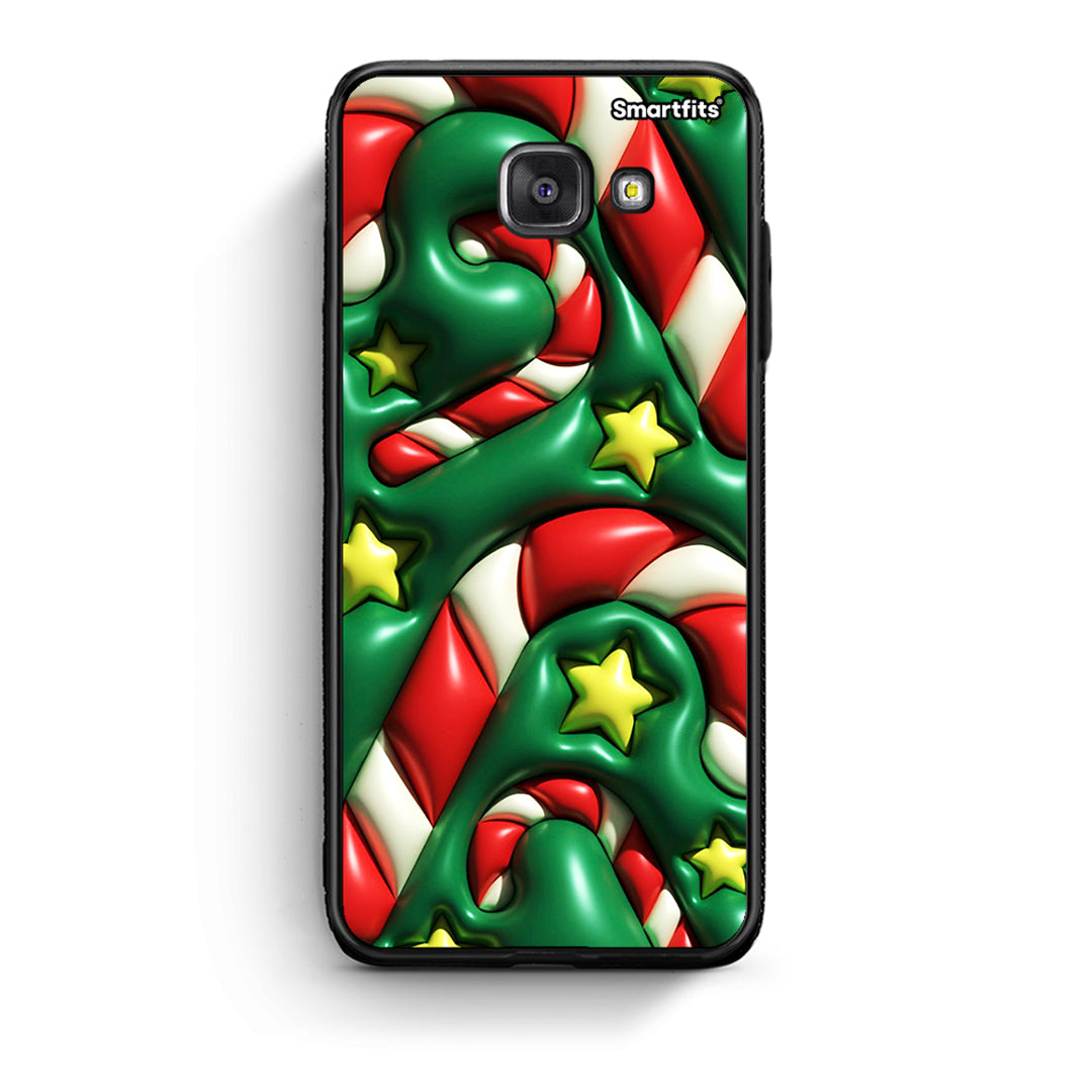 Samsung A5 2017 Christmas Bubbles θήκη από τη Smartfits με σχέδιο στο πίσω μέρος και μαύρο περίβλημα | Smartphone case with colorful back and black bezels by Smartfits