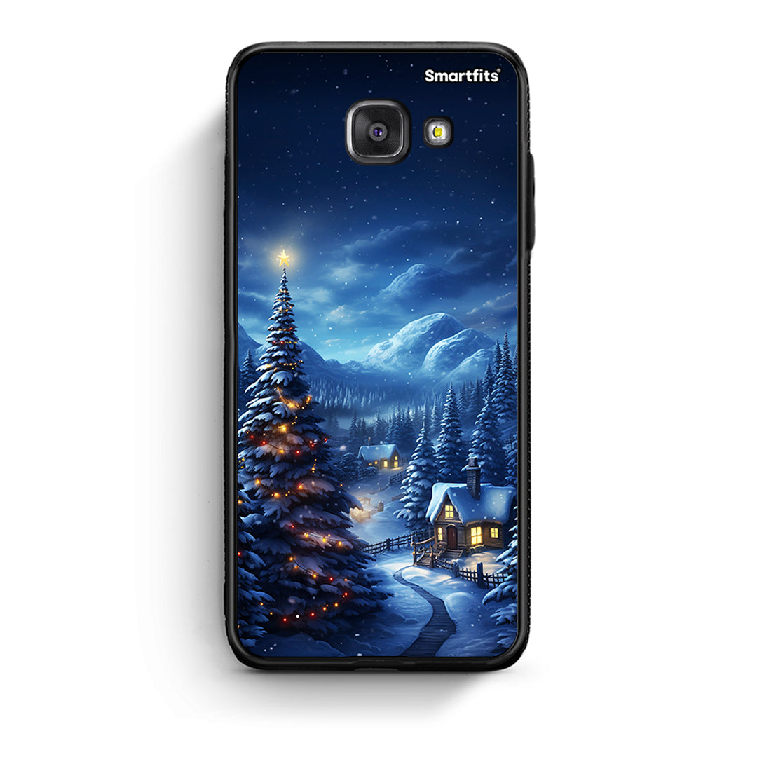 Samsung A5 2017 Christmas Scenery θήκη από τη Smartfits με σχέδιο στο πίσω μέρος και μαύρο περίβλημα | Smartphone case with colorful back and black bezels by Smartfits